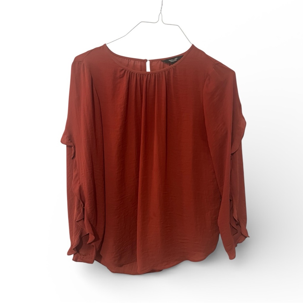 Simply Vera Vera Wang Terracotta Blouse